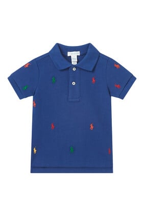 Kids Pony Embroidery Polo Shirt
